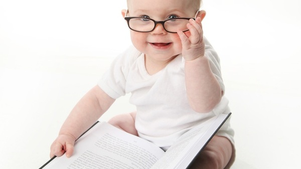 baby and book