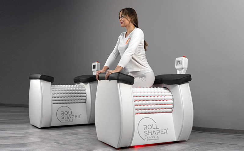 ანტიცელულიტური მასაჟი პრობლემურ ზონებზე, როლერით და ინფრაწითელი ნათურებით