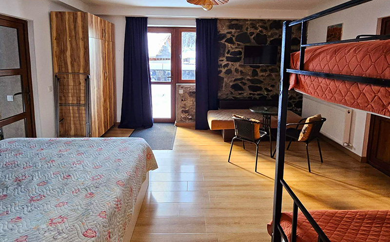 ბაკურიანში, აპარტამენტი 4+1 სტუმარზე