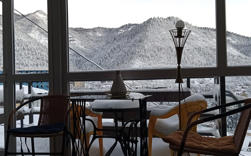 ბორჯომში, აპარტამენტი 2, 3 ან 3+1 სტუმარზე აივნით