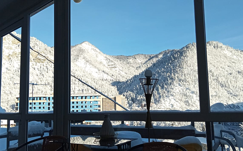 ბორჯომში, აპარტამენტი 2, 3 ან 3+1 სტუმარზე აივნით