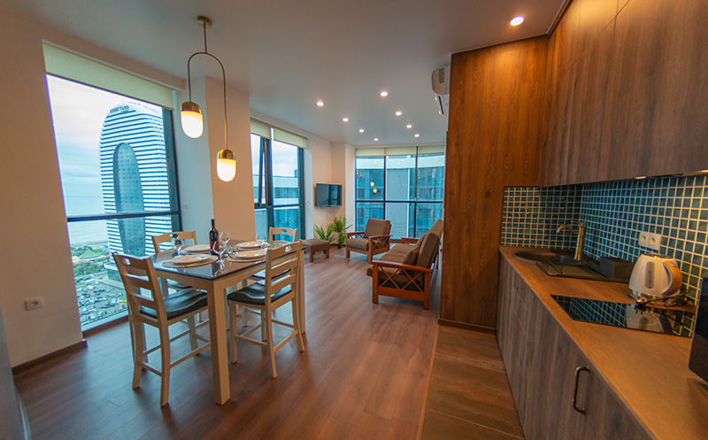 ბათუმში, აპარტამენტები 2 ან 3 სტუმარზე