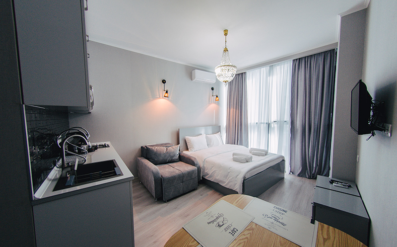 ბათუმში, აპარტამენტები 2 ან 3 სტუმარზე