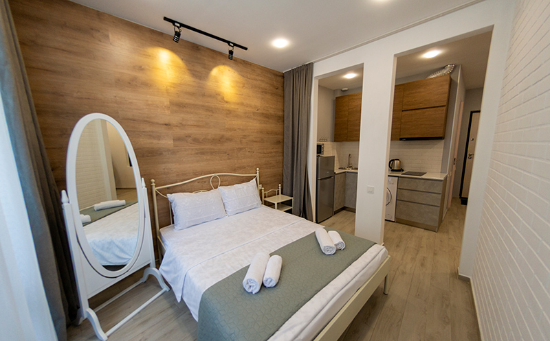 ბათუმში, აპარტამენტები 2 ან 3 სტუმარზე