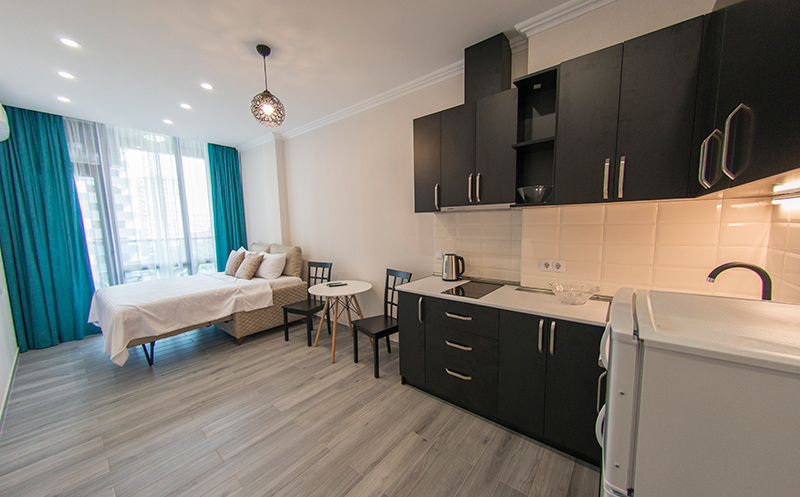 ბათუმში, აპარტამენტები 2 ან 3 სტუმარზე