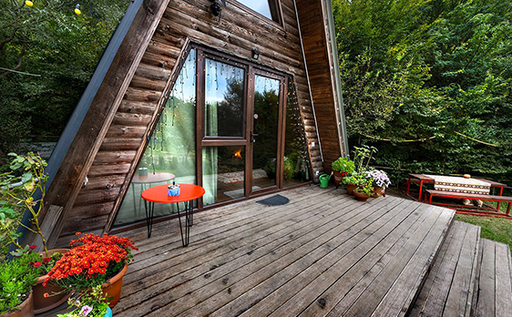 ცხვარიჭამიაში კოტეჯი მანდო 2 ან 4 სტუმარზე