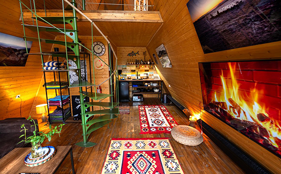 ცხვარიჭამიაში კოტეჯი მანდო 2 ან 4 სტუმარზე