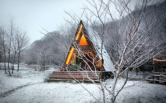 ცხვარიჭამიაში კოტეჯი მანდო 2 ან 4 სტუმარზე