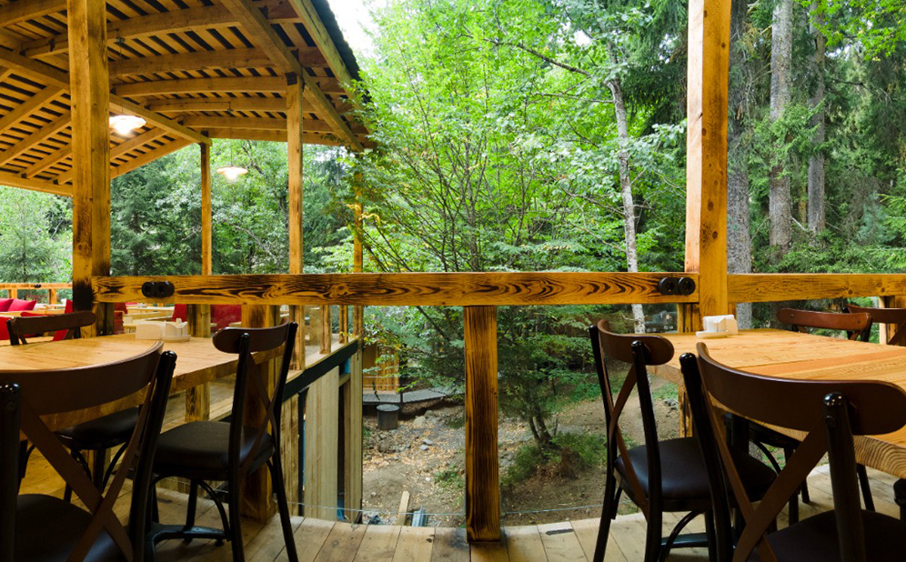 ივნისში, აბასთუმანში კოტეჯები 2 სტუმარზე სამჯერადი კვებით