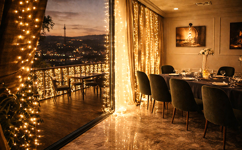 საახალწლო შეთავაზება, გალა ვახშამი, სასმელი და ცოცხალი მუსიკა