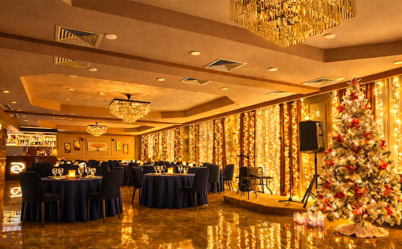 საახალწლო შეთავაზება, გალა ვახშამი, სასმელი და ცოცხალი მუსიკა