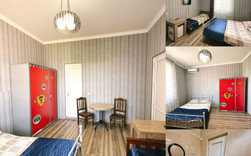 ქობულეთში, ნომერები 2 და 3 სტუმარზე საუზმით