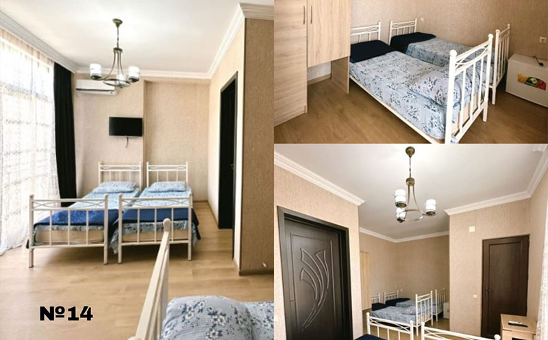 ქობულეთში, ნომერები 2 და 3 სტუმარზე საუზმით