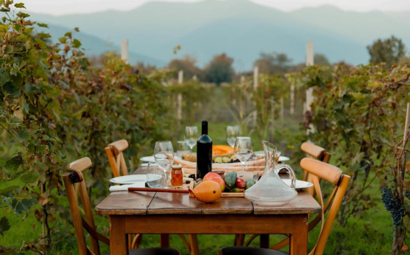 ვილა ყვარელში, 5 სტუმარზე აივნით და ხედით