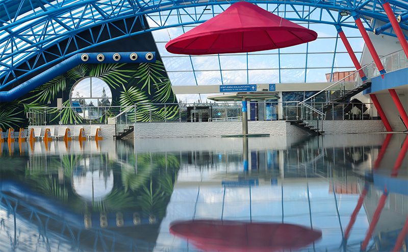 თბილისში, ზღვის უბანში, ჯინოს აკვაპარკთან ერთად, ნომერი 2 სტუმარზე ზღვის ან ტყის ხედებით