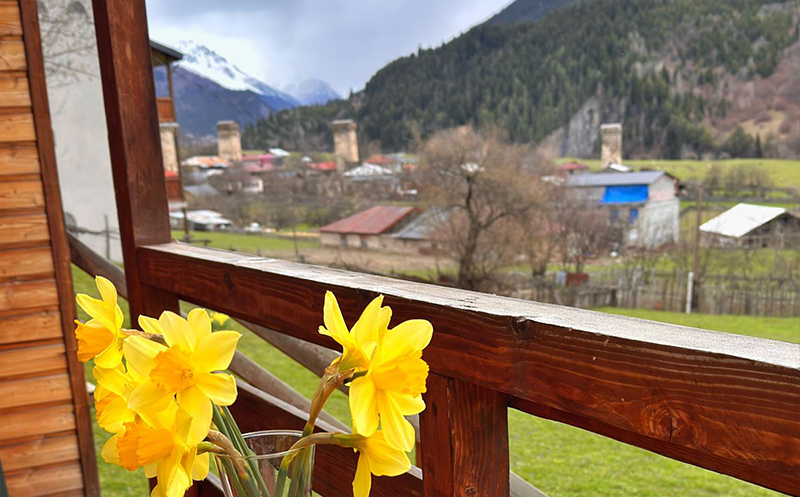 სვანეთში კოტეჯი 2 ან 4 სტუმარზე