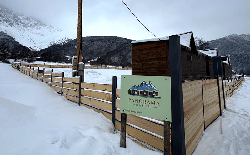 სვანეთში, კოტეჯი 2, 3 ან 4-5 სტუმარზე ბუხრით