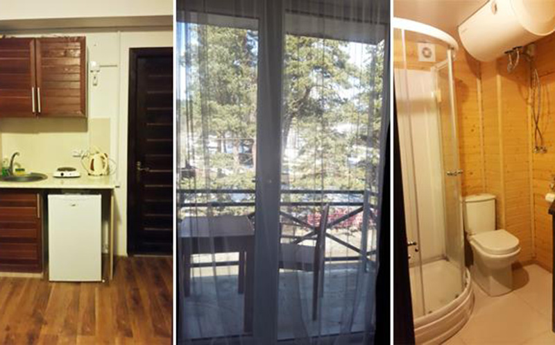 ბაკურიანში აპარტამენტი, 2+2 სტუმარზე