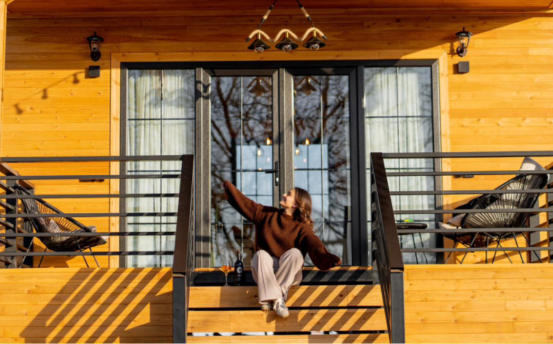 საგურამოში, კოტეჯი 2 სტუმარზე ტერასით