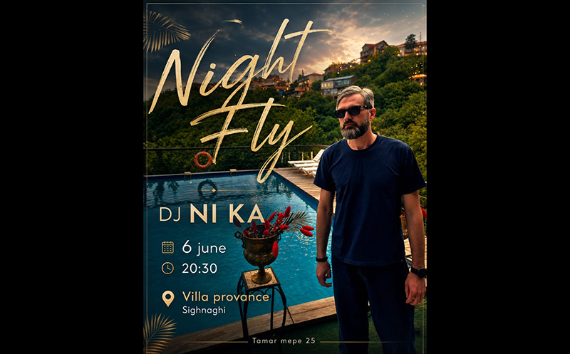 კოქტეილი 2 სტუმარზე, DJ NIKA, ღია აუზზე სიღნაღში