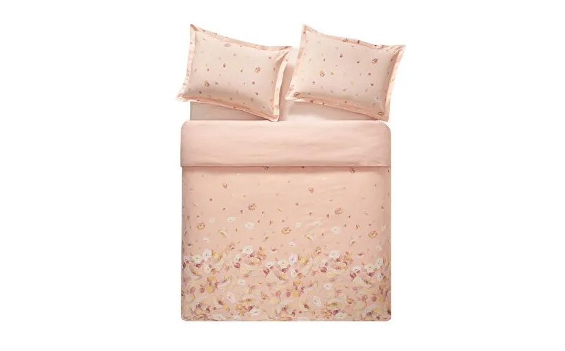 თეთრეულის კომპლექტი 200X220 FLORIAN RNF DUVET COVER SET - BLUSH