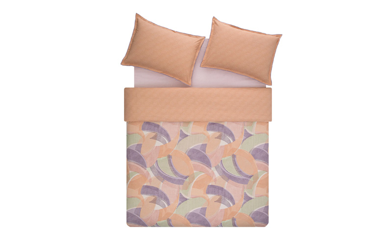 თეთრეულის კომპლექტი 160X220 HERA RNF DUVET COVER SET - ORANGE