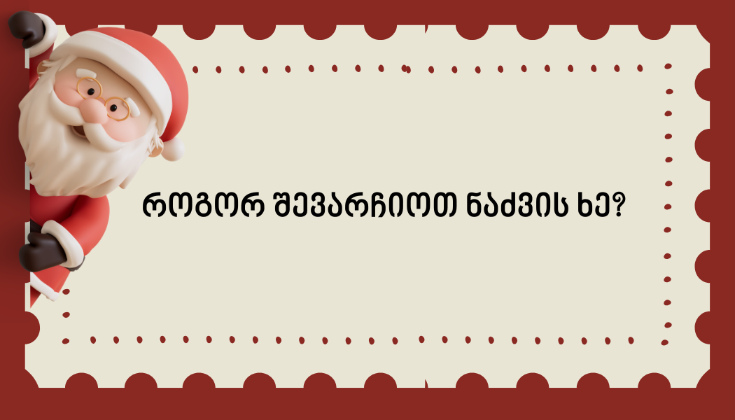 როგორ შევარჩიოთ ნაძვის ხე?